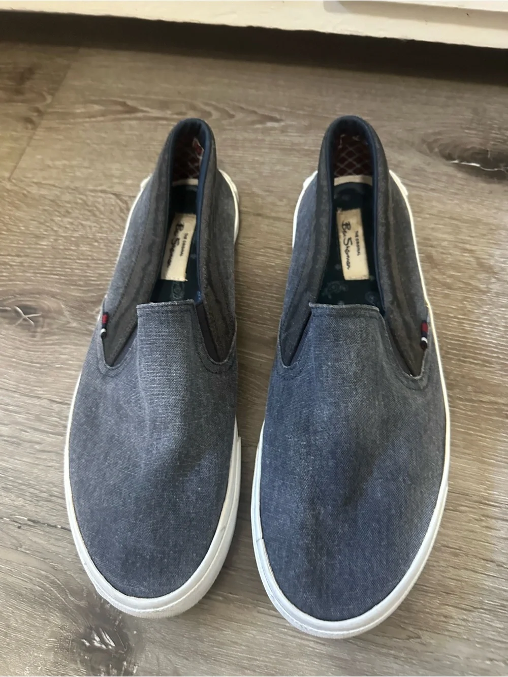 Ben Sherman Men's Slip-On Canvas Loafers - Charcoal